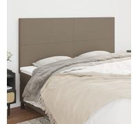 vidaXL Têtes de lit 4 pcs Taupe 90x5x78/88 cm Tissu