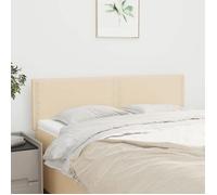 vidaXL Têtes de lit Crème 144x5x78/88 cm Tissu 345929