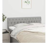 vidaXL Têtes de lit Gris clair 144x7x78/88 cm Tissu 346340