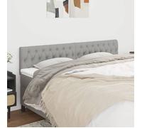 vidaXL Têtes de lit Gris clair 180x7x78/88 cm Tissu 346368