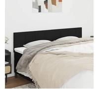 vidaXL Têtes de lit Noir 160x5x78/88 cm Tissu 346062