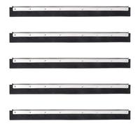 Vidaxl Têtes De Raclette De Sol 5 Pcs 55x2x5 Cm Acier Et Caoutchouc