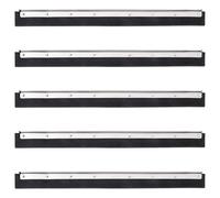 Tête de raclette de sol 75x2x5 cm acier et caoutchouc tête de raclette vidaXL