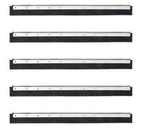 Vidaxl Têtes De Raclette De Sol 5 Pcs 75x2x5 Cm Acier Et Caoutchouc