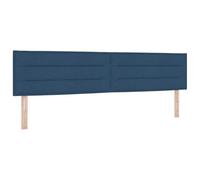 vidaXL têtière Design Lignes Bleu 200 cm Tissu