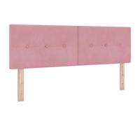 vidaXL Têtière LED Capitonnée Rose 80 cm en Velours