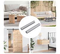 vidaXL Tige filetée 2 pcs Argenté 8 x 55 mm Acier