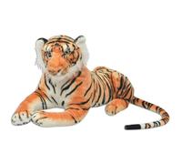 vidaXL Tigre en peluche Marron XXL 80163