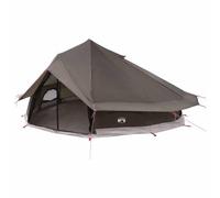 vidaXL Tipi Tente 20 personnes Marron Gris Polyester et Acier