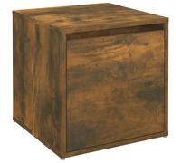 vidaXL Tiroir boîte Chêne fumé 40,5x40x40 cm Bois d'ingénierie