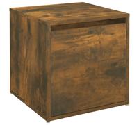vidaXL Tiroir boîte Chêne fumé 40,5x40x40 cm Bois d'ingénierie