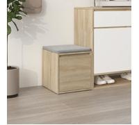 vidaXL Coffre de rangement d'outils Chêne Sonoma Bois d'ingénierie 40,5x40x40 cm