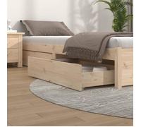 vidaXL Tiroirs de lit 4 pcs Bois de pin massif 814994