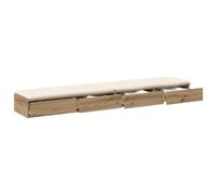 vidaXL Table de Chevet en chêne 200x36,5x16,5 cm Bois d'ingénierie
