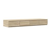Vidaxl Tiroirs De Lit Chêne Sonoma 120x36,5x16,5 Cm Bois D'ingénierie