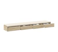 vidaXL Tiroirs de lit Chêne Sonoma 180 x 36,5 x 16,5 cm