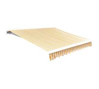 vidaXL Tissu d'auvent Jaune tournesol/blanc 3x2,5 m (cadre non inclus) 141016