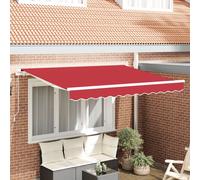 Vidaxl Tissu De Remplacement Auvent Pour Cadre De 300 X 250 Cm Rouge