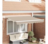 vidaXL Tissu de remplacement d'auvent pour cadre de 3x2,5 m beige 42000558