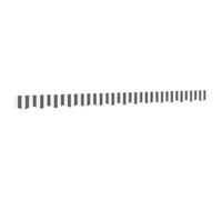 vidaXL Tissu de remplacement de cantonnière d'auvent 3,5 m rayé anthracite et blanc
