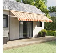 Vidaxl Tissu De Remplacement De Cantonnière D¿Auvent Jaune Orange 5 M