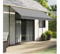 vidaXL Tissu de remplacement de cantonnière d'auvent – Rayure anthracite