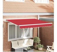 vidaXL Tissu de remplacement de store pour cadre 3.5x2 m rouge 42000626