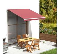 Tissu de Remplacement pour Auvent Anthracite et Blanc 3x2,5 m Store vidaXL