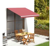 Vidaxl Tissu De Remplacement Pour Auvent Bordeaux Rouge 3x2,5 M Rouge