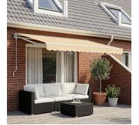 vidaXL Toile d'auvent 4x3 m Crème (Cadre non inclus) 141014