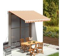 Vidaxl Tissu De Remplacement Pour Auvent Jaune Et Orange 3,5x2,5 M Orange
