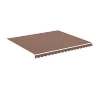 vidaXL Tissu de Remplacement pour auvent Marron 400x350 cm Polyester