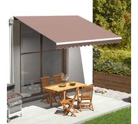 Vidaxl Tissu De Remplacement Pour Auvent Marron 4x3,5 M