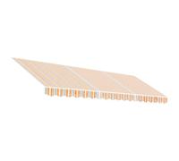 vidaXL Tissu de remplacement pour auvent rayures multicolores 4,5x3,5m 367729