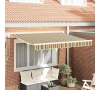 Vidaxl Tissu De Remplacement Pour Auvent Pour Cadre De 3x2.5 M Vert Et Jaune