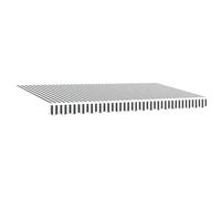 vidaXL Tissu de remplacement pour auvent pour cadre de 4x2 m en anthracite et blanc 42000473