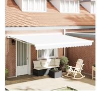 Vidaxl Tissu De Remplacement Pour Auvent Pour Cadre De 4x3 M Blanc