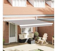 Vidaxl Tissu De Remplacement Pour Auvent Pour Cadre De 4x3 M - Gris Clair