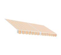 Vidaxl Tissu De Remplacement Pour Auvent Rayures Multicolores 3,5x2,5m