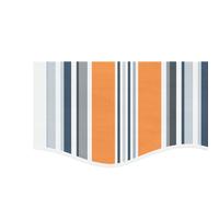 Tissu de Remplacement pour Auvent Bleu et Blanc 4,5x3,5 m Store Banne vidaXL