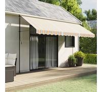 vidaXL Tissu de Remplacement pour auvent Orange et Bleu 430x345 cm