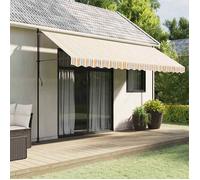vidaXL Tissu de remplacement pour auvent rayures multicolores 4,5x3,5m 367729