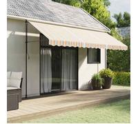vidaXL Tissu de remplacement pour auvent Rayures multicolores 4,5x3 m