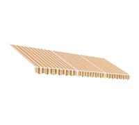 vidaXL Tissu de remplacement pour auvent Rayures multicolores 4,5x3 m