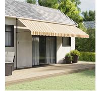 Vidaxl Tissu De Remplacement Pour Auvent Rayures Multicolores 5x3,5 M