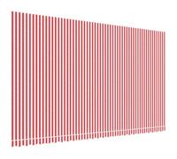 vidaXL Tissu de Remplacement pour auvent Rouge et Blanc 580x345 cm Polyester