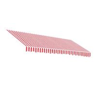 Vidaxl Tissu De Remplacement Pour Auvent Rayures Rouges Et Blanches