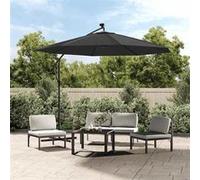 Tissu de remplacement pour parasol déporté Anthracite 350 cm 313814