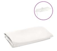 Vidaxl Tissu De Remplacement Pour Parasol Déporté Blanc Sable 350 Cm Blanc