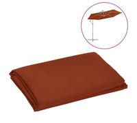Tissu de Remplacement pour Parasol Déporté Bleu 300 cm Rechange Jardin vidaXL